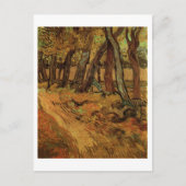 St. Paul Hospital Garden & Figuur Van Gogh Fine Ar Briefkaart (Voorkant)