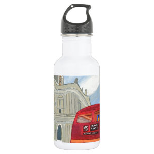 St.Paul Kathedraal en Londense Bus Waterfles