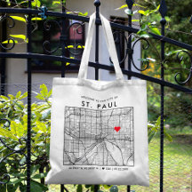 St. Paul Love Locator | Stadsplattegrond Bruiloft 