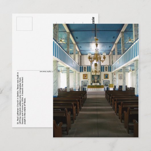St. Paul Lutheran Church - Serbin, TX - Postkaart (Voorkant / Achterkant)
