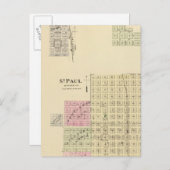 St. Paul, Marquette en St. Joe, Nebraska Briefkaart (Voorkant / Achterkant)