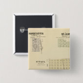 St. Paul, Marquette en St. Joe, Nebraska Vierkante Button 5,1 Cm (Voorkant /achterkant)