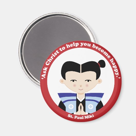 St. Paul Miki Magneet (Voorkant / Achterkant)