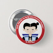 St. Paul Miki Ronde Button 5,7 Cm (Voorkant /achterkant)