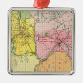 St. Paul, Minneapolis, Minnesota Metalen Ornament (Voorkant)