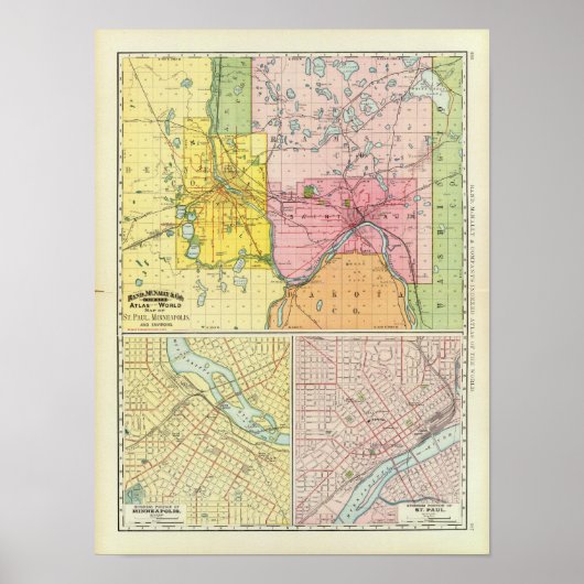 St. Paul, Minneapolis, Minnesota Poster (Voorkant)
