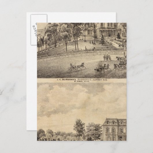 St. Paul, Minnesota Briefkaart (Voorkant / Achterkant)