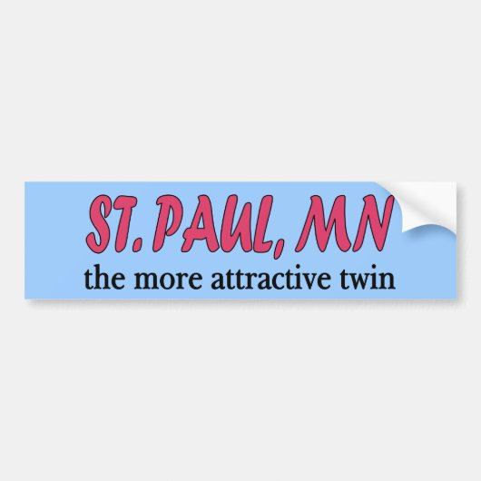 St. Paul Minnesota Bumpersticker (Voorkant)