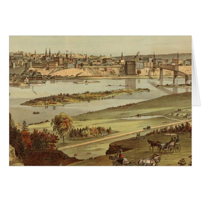 St. Paul, Minnesota Lithograaf 2 (Voorkant Horizontaal)