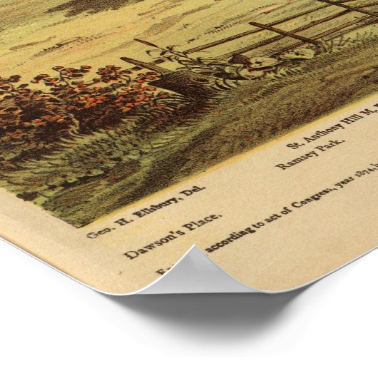 St. Paul, Minnesota Lithograaf 2 Poster (Hoek)