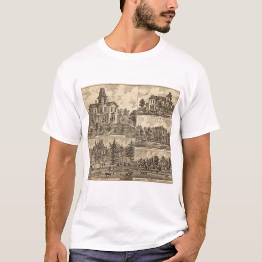 St. Paul, Minnesota Lithograaf T-shirt (Voorkant)