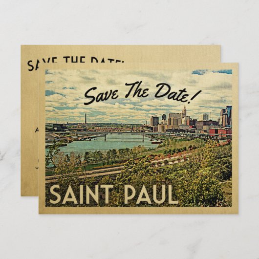 St Paul Minnesota redt de datum  Briefkaarten (Voorkant / Achterkant)