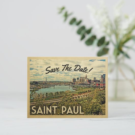 St Paul Minnesota redt de datum  Briefkaarten (Staand voorkant)