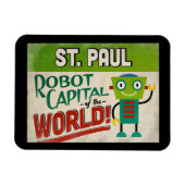St. Paul Minnesota Robot - Funny  Magneet (Horizontaal)