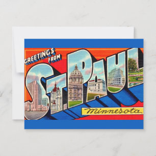St Paul MN Groeten Briefkaart