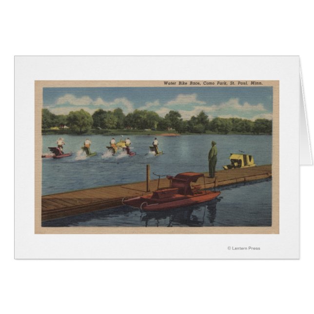 St Paul, MN - Water Bike Race in Como Park (Voorkant Horizontaal)