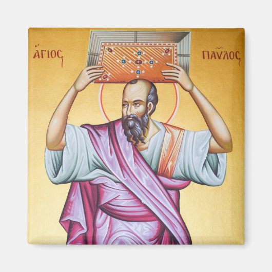 St. Paul Orthodox Christelijk Icoon Magneet (Voorkant)