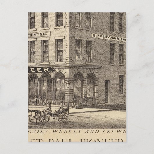 St. Paul Pioneer Briefkaart (Voorkant)