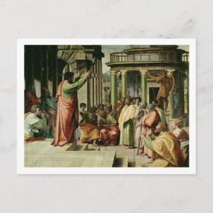 St. Paul Preaching in Athene (cartoon voor de vuis Briefkaart