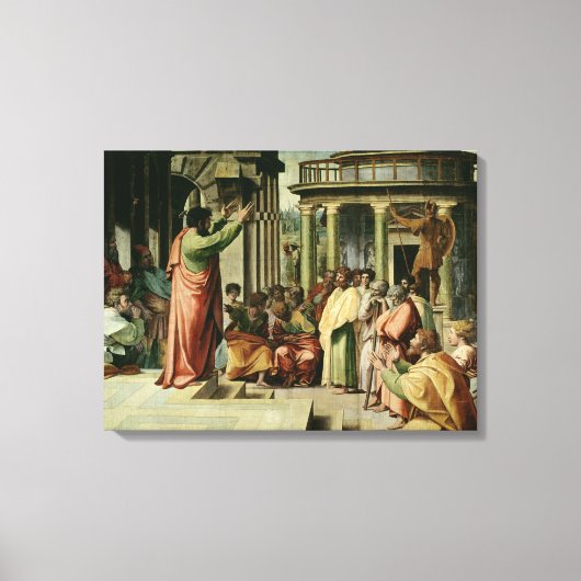 St. Paul Preaching in Athene (cartoon voor de vuis Canvas Afdruk (Voorkant)