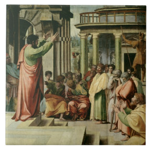 St. Paul Preaching in Athene (cartoon voor de vuis Tegeltje