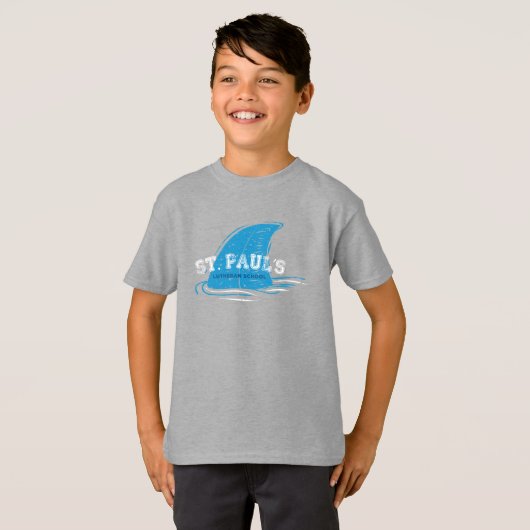 St Paul School Shark Fin T-shirt (Voorkant volledig)