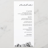 St. Paul Skyline bruiloft diner menu (Voorkant)