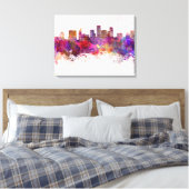 St. Paul skyline in waterverf achtergrond Canvas Afdruk (Insitu (Slaapkamer))