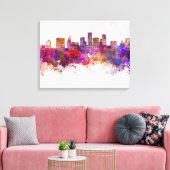 St. Paul skyline in waterverf achtergrond Canvas Afdruk (Insitu (Woonkamer))