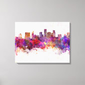 St. Paul skyline in waterverf achtergrond Canvas Afdruk (Voorkant)
