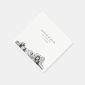 St. Paul Skyline Trouwpapier Cocktail servet (Hoek)