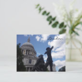 st paul standbeeld briefkaart (Staand voorkant)