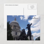 st paul standbeeld briefkaart (Voorkant / Achterkant)