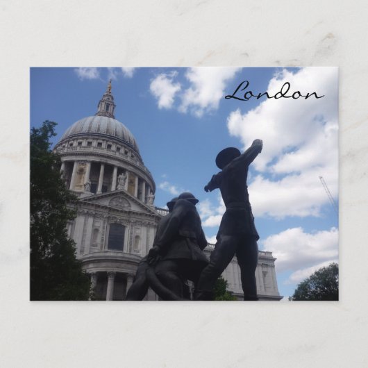 st paul standbeeld briefkaart (Voorkant)