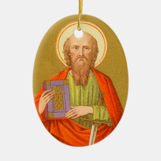 St. Paul the Apostle (PM06a) Ceramic Ornament (Voorkant)