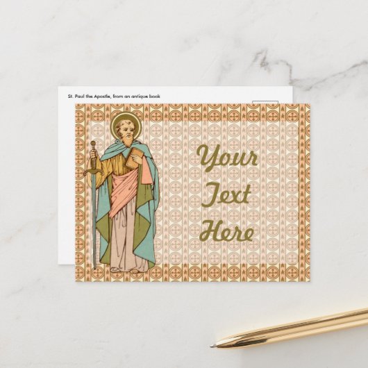 St. Paul the Apostle (RLS 13) Briefkaart 1 (Voorkant / Achterkant in situ)