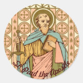 St. Paul the Apostle (RLS 13) Ronde Sticker (Voorkant)
