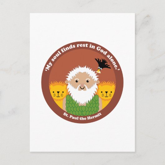 St. Paul the Hermit Briefkaart (Voorkant)