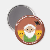 St. Paul the Hermit Magneet (Voorkant / Achterkant)