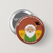 St. Paul the Hermit Ronde Button 5,7 Cm (Voorkant /achterkant)