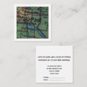 St Paul We Zijn Verhuisd Nieuw Adreskaart Informatiekaartje (Voorkant / Achterkant)