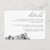 St. Paul Wedding Hotel Kamer Blok Details Informatiekaartje (Voorkant)