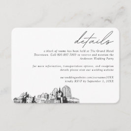 St. Paul Wedding Hotel Kamer Blok Details Informatiekaartje