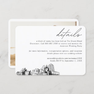 St. Paul Wedding Hotel Kamer Blok Details Informatiekaartje