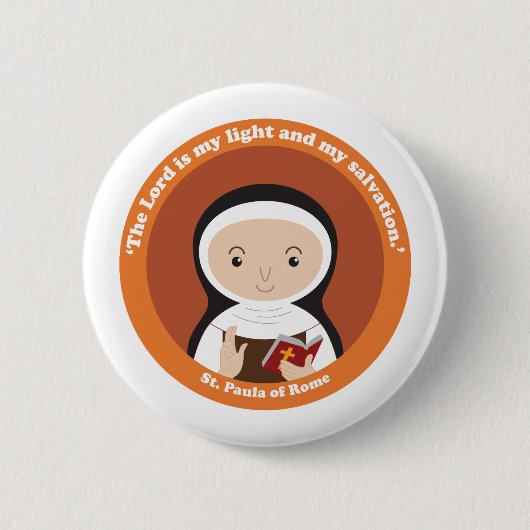 St. Paula van Rome Ronde Button 5,7 Cm (Voorkant)