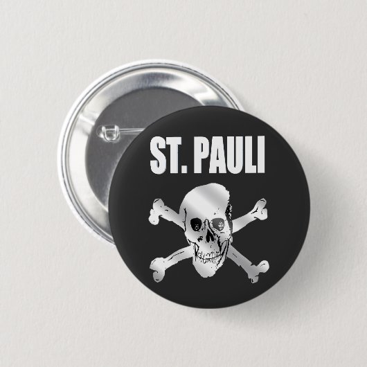 St. Pauli Fan Design Ronde Button 5,7 Cm (Voorkant /achterkant)