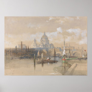 St. Paul's (1862-1863) David Roberts Poster