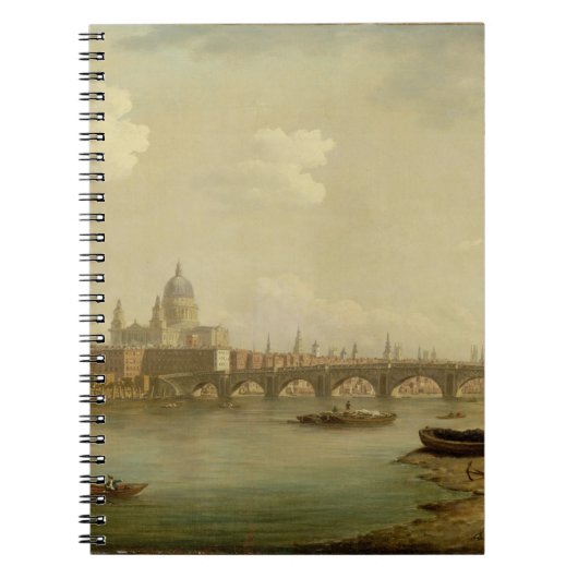 St. Paul's and Blackfriars Bridge, Londen, c.1770- Notitieboek (Voorkant)