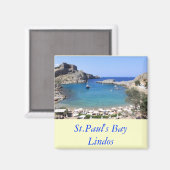 St.Paul's Bay, Lindos Magneet (Voorkant / Achterkant)