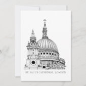 St Paul's Cathedraal Card Feestdagenkaart (Voorkant)